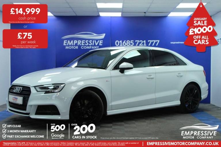 2018 18 AUDI A3 1.6 TDI S LINE SALOON 4DR DIESEL S TRONIC EURO 6 (S/S) (110 PS) 