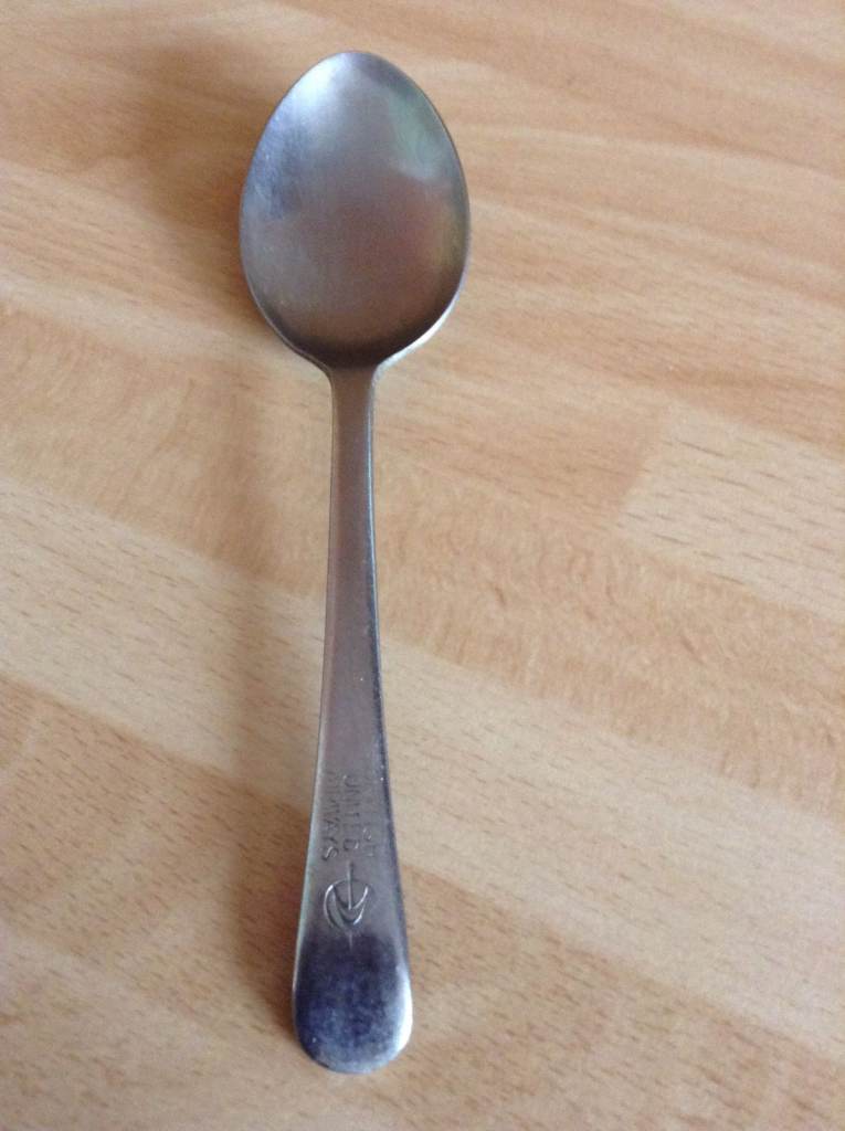 A Mid 1960's British United Airways Sheffield Steel Spoon