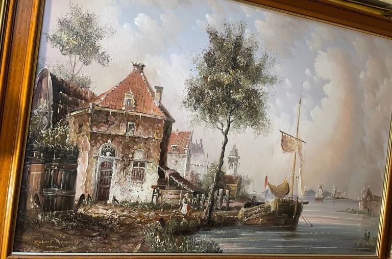 Robert Driscoll vintage oil painting 