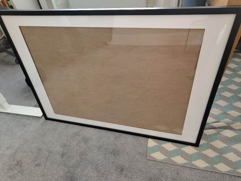 Poster Frame & Mount, Black: A1 (60 x 84cm) with mount - 70x100cm without mount