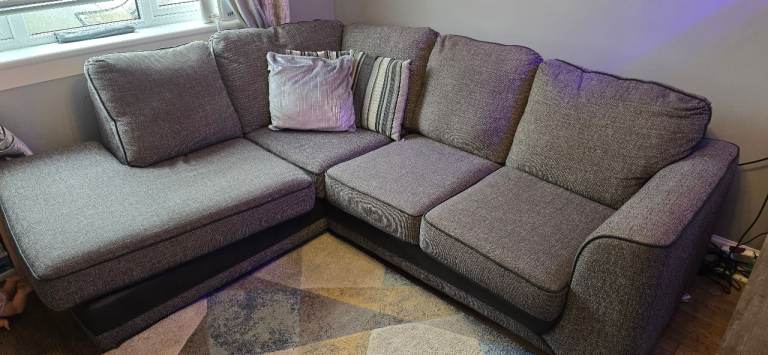 Grey dfs corner sofa 