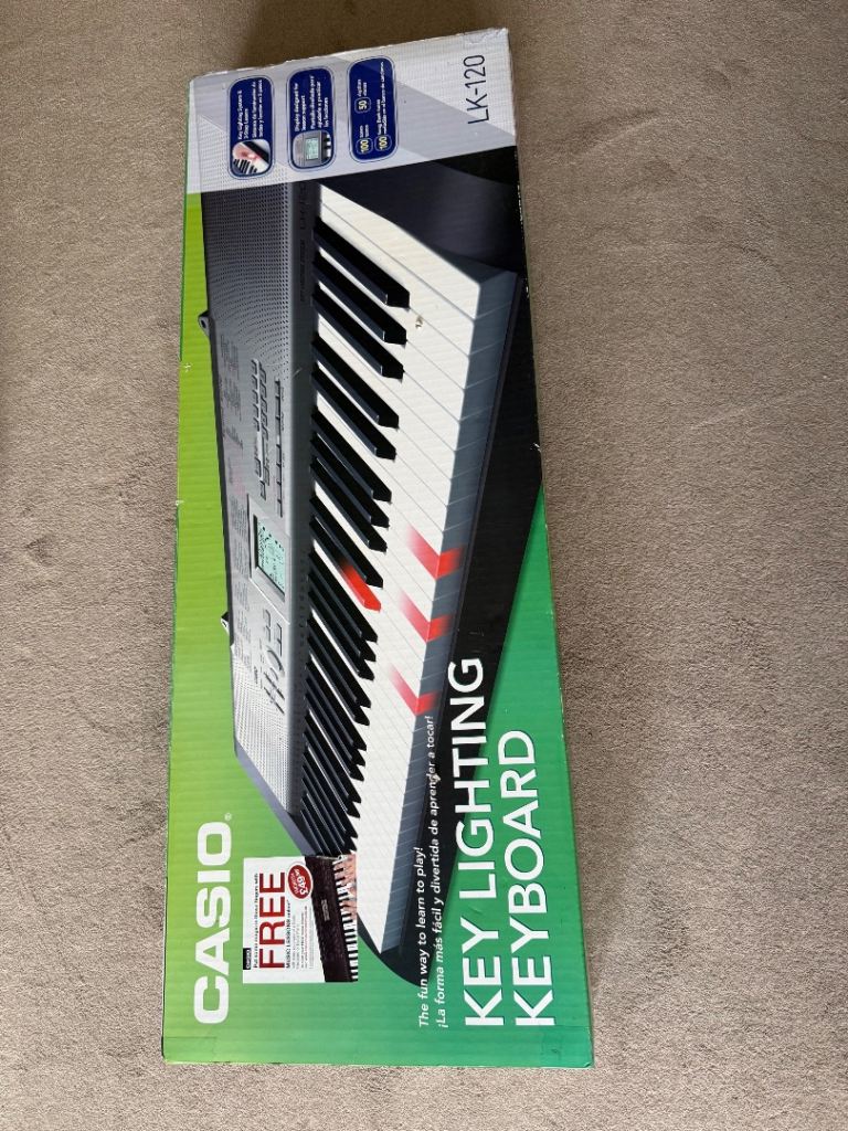 Casio LK-120 Key Lighting Keyboard – used in Box