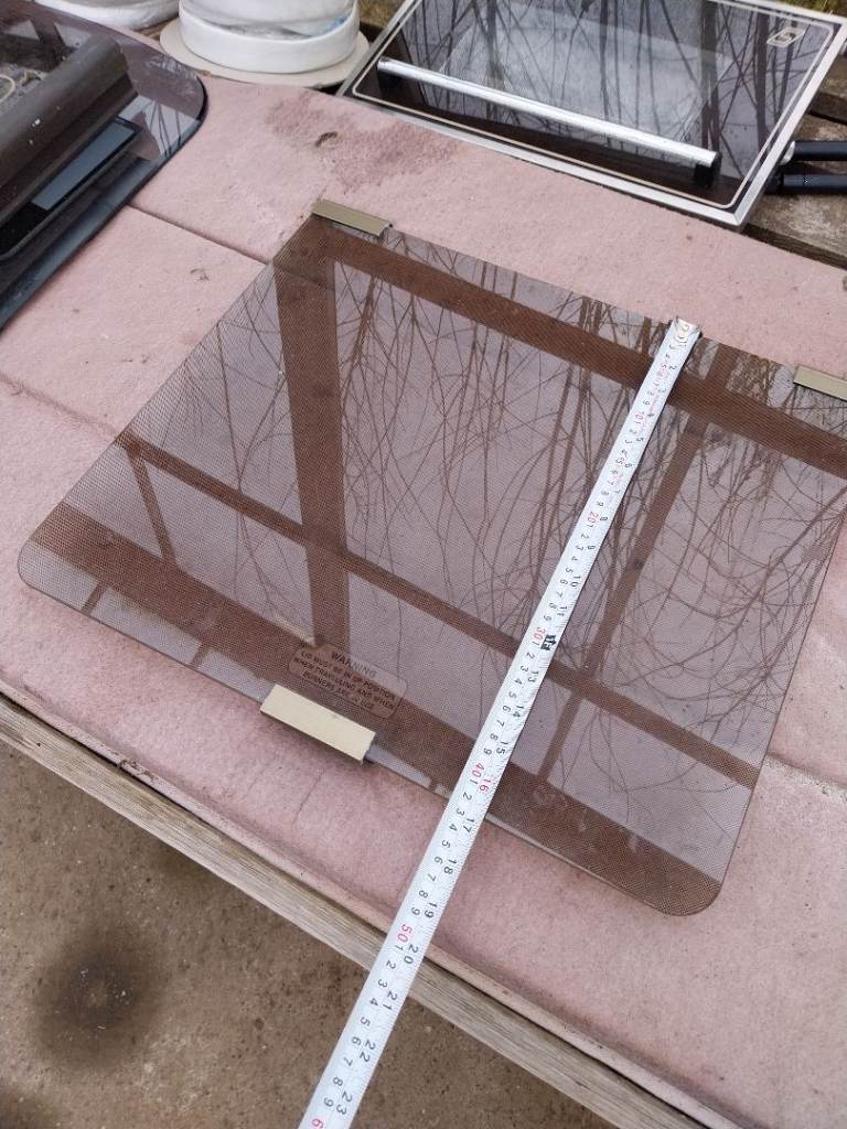 Caravan glass hob cover 