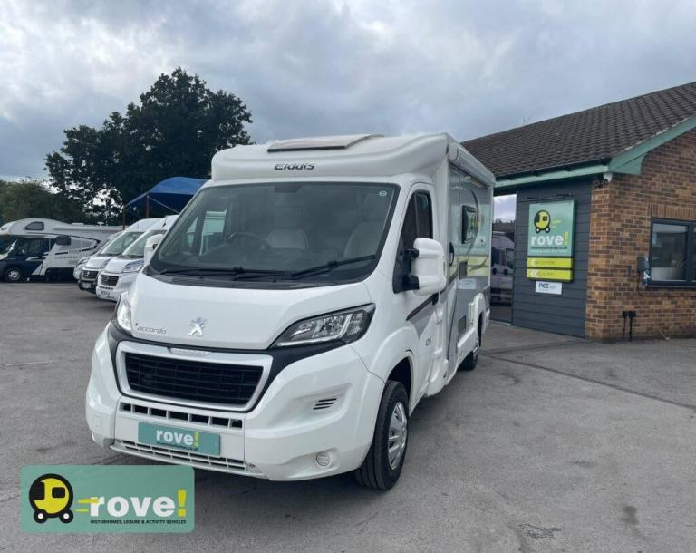 Elddis Accordo 125 3 berth 4 belt rear fixed bed, rear garage motorhome