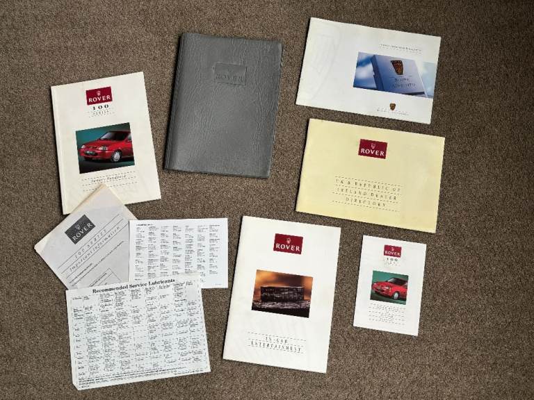 Rover 100 Owners manual/handbooks/book pack