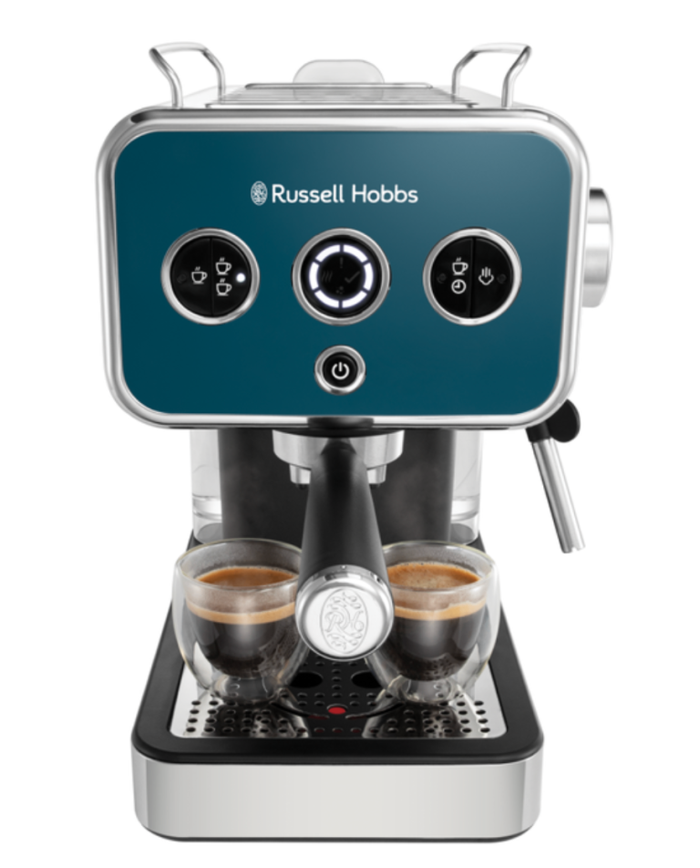 Russell Hobbs Distinctions Espresso Coffee Machine – Teal Green - Never Used