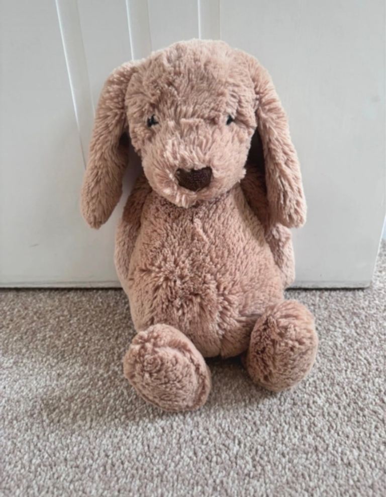Cute Brown Plush Dog Toy – As Good As New