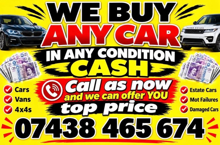 🚗 WE BUY ANY CAR – ANY CONDITION – CASH! 💷m
