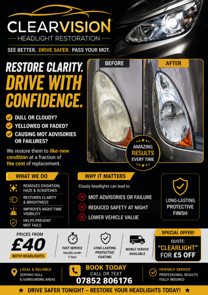 Headlight restoration 