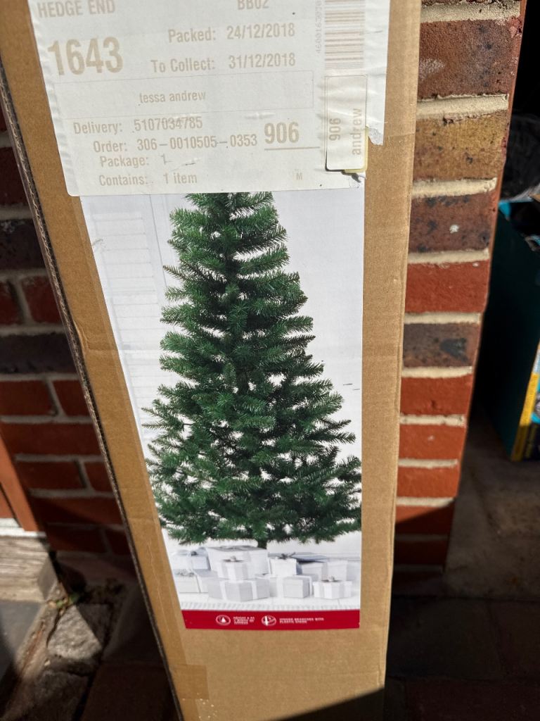 New Artificial Christmas Tree in Box