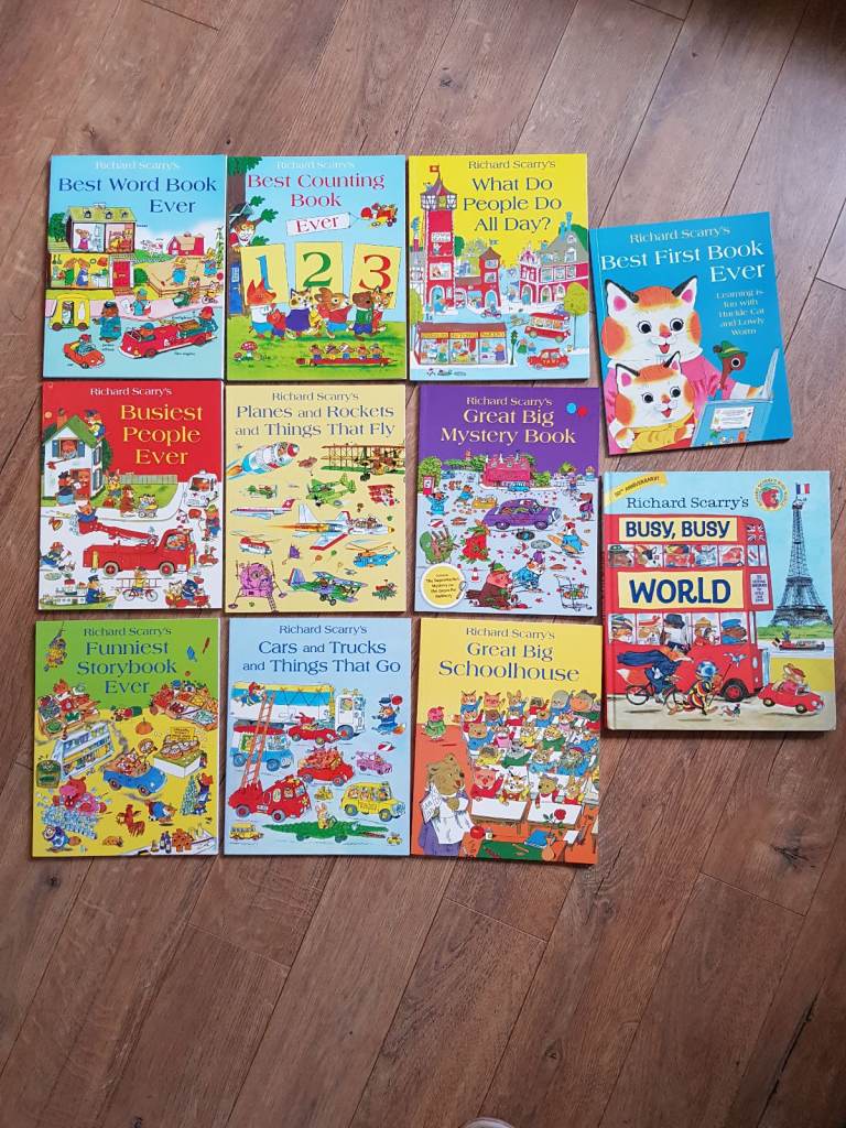 11 Richard Scarry children's books 