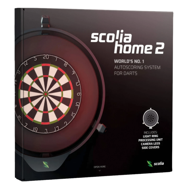Scolia Home 2 Darts Auto Scoring System with Light Ring for Dartboard Smart LED