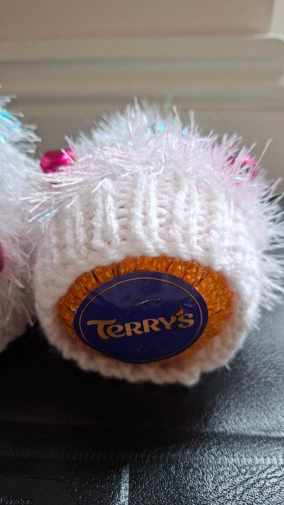 Handmade Knitted Christmas Chocolate Orange Covers