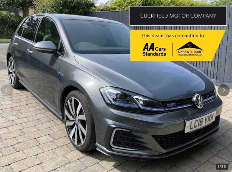 2018 Volkswagen Golf 1.4 TSI 8.7kWh GTE Advance Hatchback 5dr Petrol Plug-in