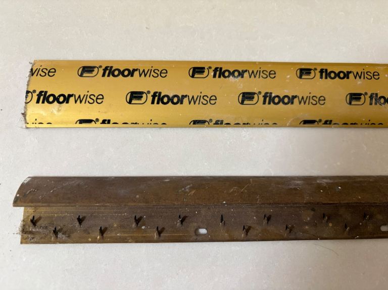 FREE Floorwise Stick Down Cover Strip 38mm and Brass Carpet Door Strip
