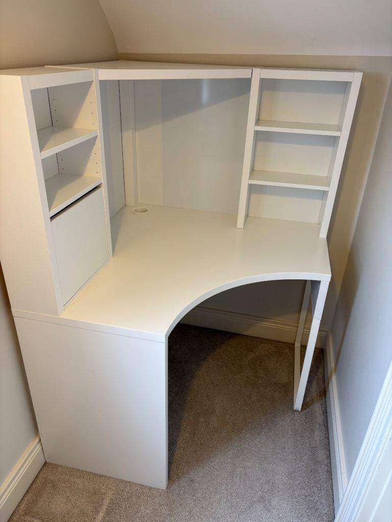 Ikea MICKE white corner desk office desk with DELIVERY 