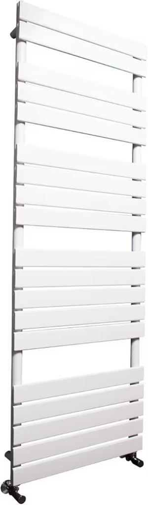 image for Warmehaus Minimalist Bathroom Flat Panel Heated Towel Rail Radiator Ladder Rad 1800 x 600 mm - White