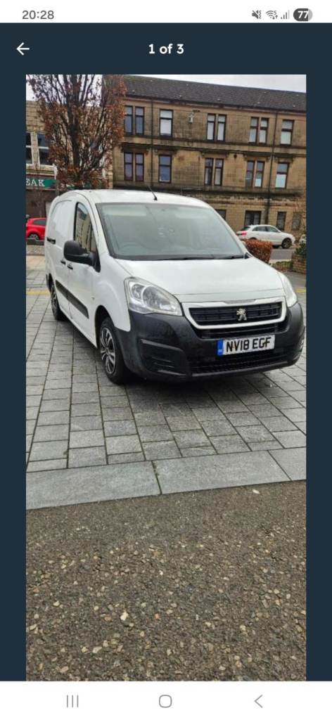 18 PLATE PEUGEOT PARTNER FACTORY LWB CREW VAN 