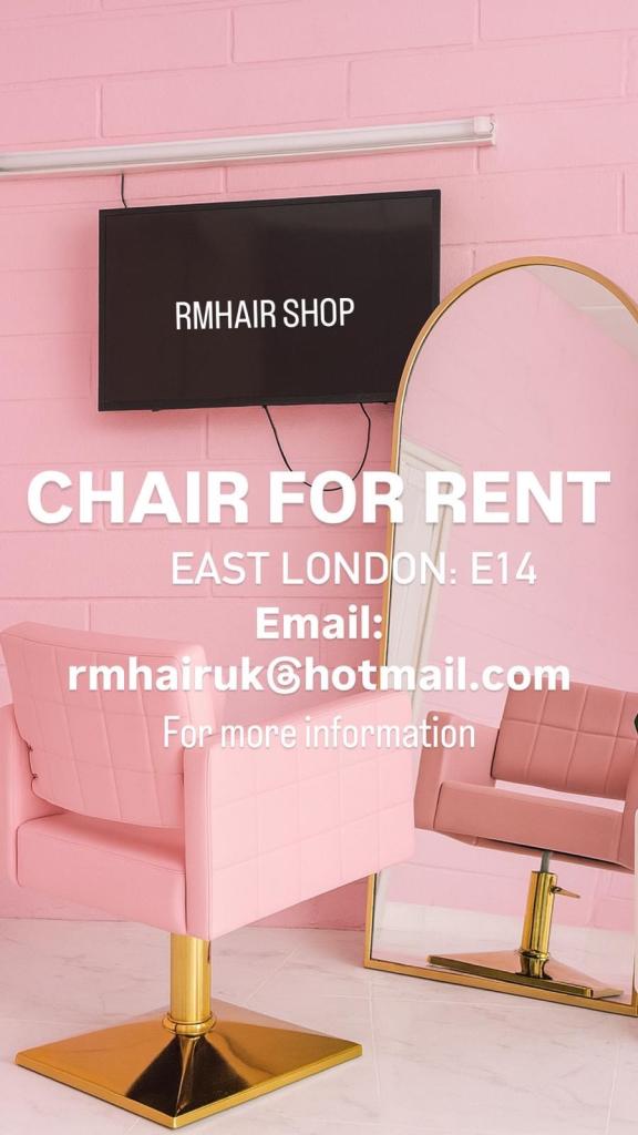 Hair Stylist Chair Setup – East London Market Location £50 