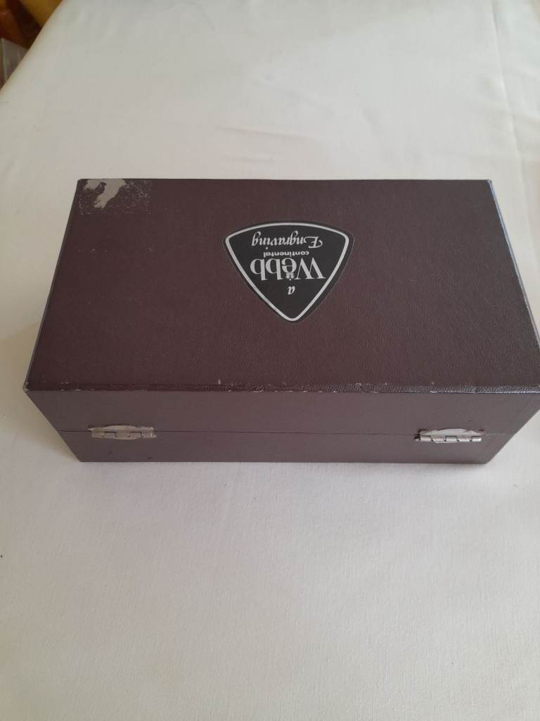 WEBB CONTINENTAL WHISKEY GLASSES (2) VINTAGE CAR ENGRAVINGS