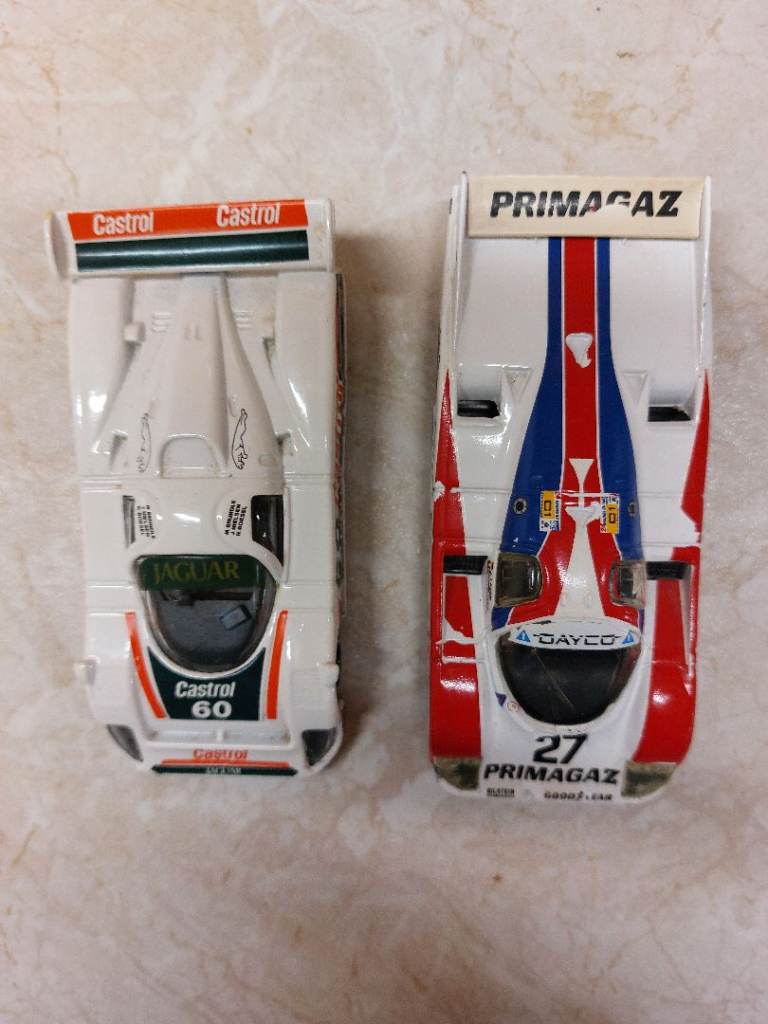 Collectable Race cars CORGI Jaguar 1988  XJR9 and ONYX 1990 Porsche 962
