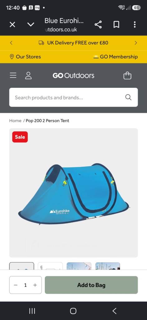 2 man pop up tent 
