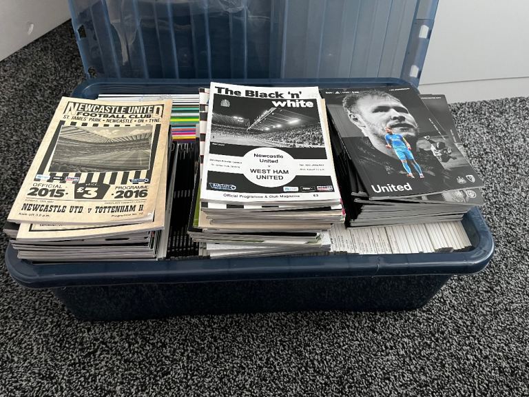 Large Collection of Newcastle United Football Programmes