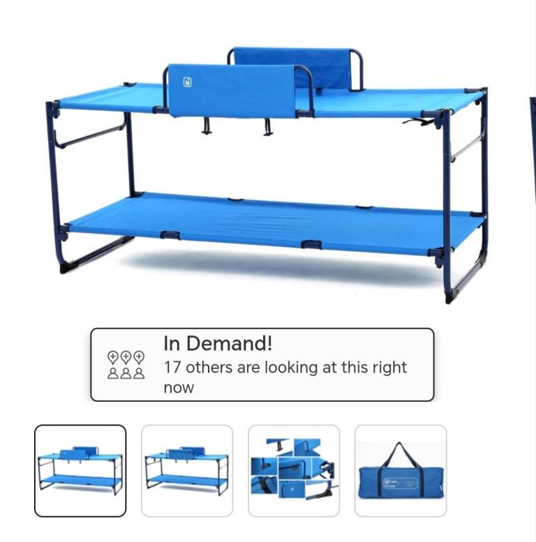 Camping bunk beds