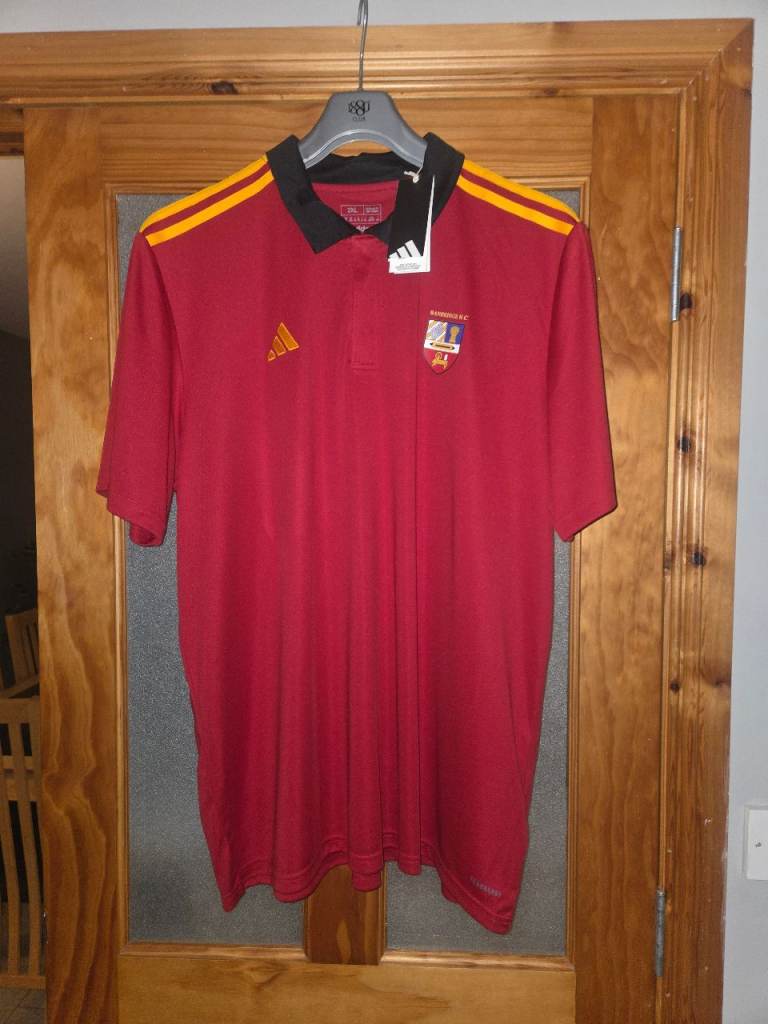 Adidas Banbridge HC Rugby Polo Shirt - Red, New with Tags