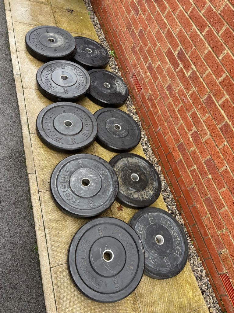 170kg rogue Olympic bumper plates