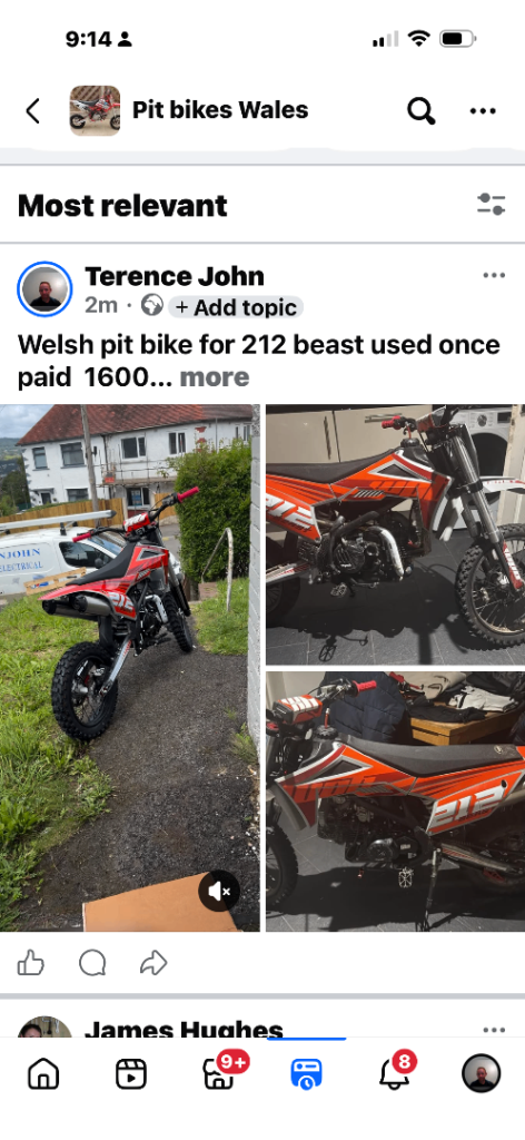Welsh pit bike 212 Beast 2026 model