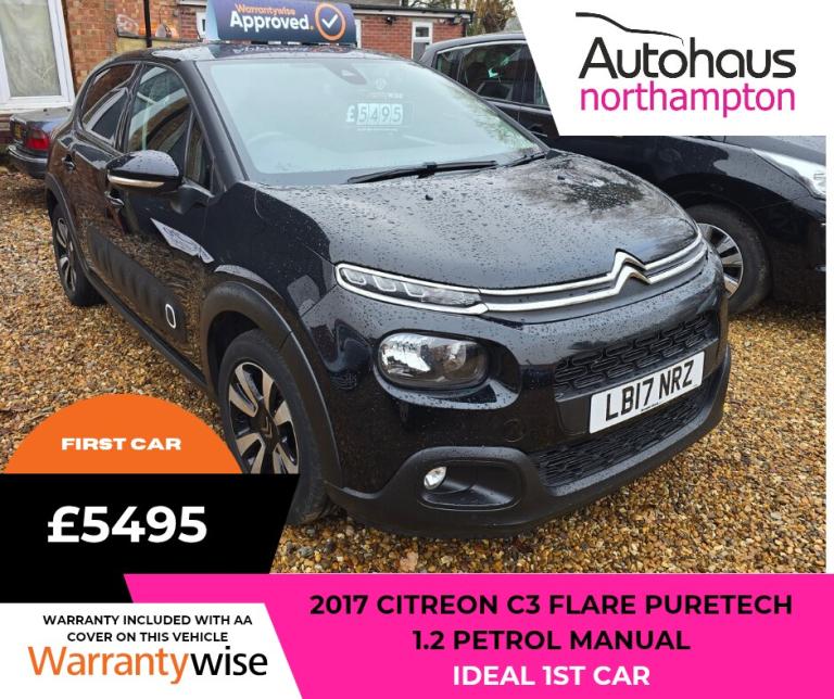 2017 Citroen C3 1.2 PureTech 82 Flair 5dr HATCHBACK Petrol Manual