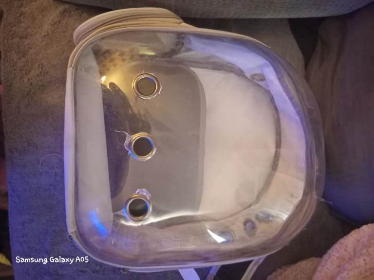 Pre used astronaut cat carrier 