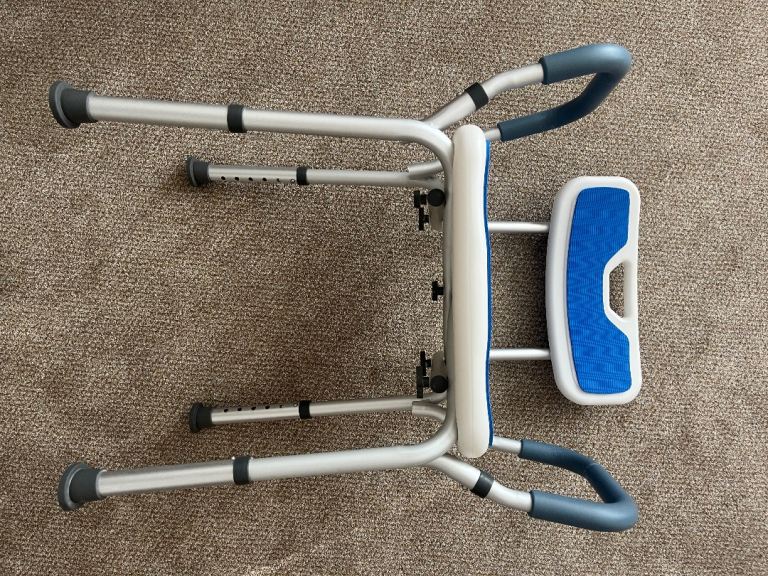 Adjustable Shower Chair with Backrest – Good Condition