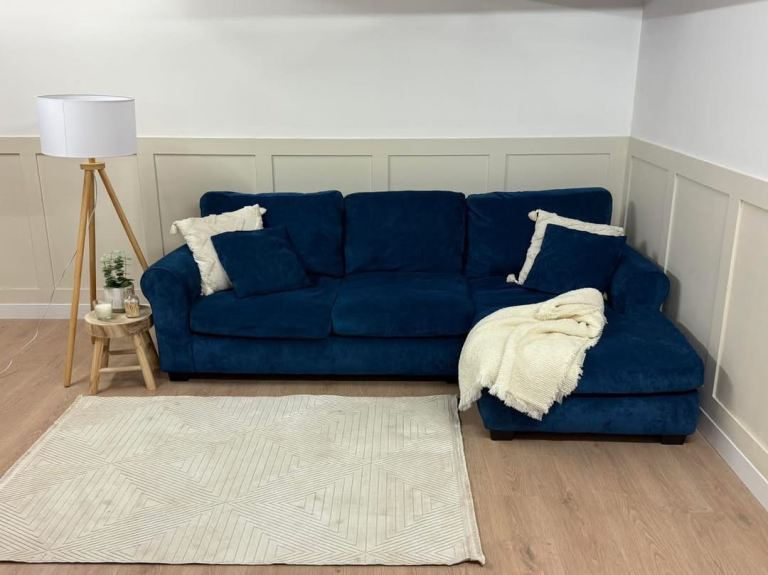 New Stock! HIGH STREET BRAND - Habitat Small Blue Corner Sofa