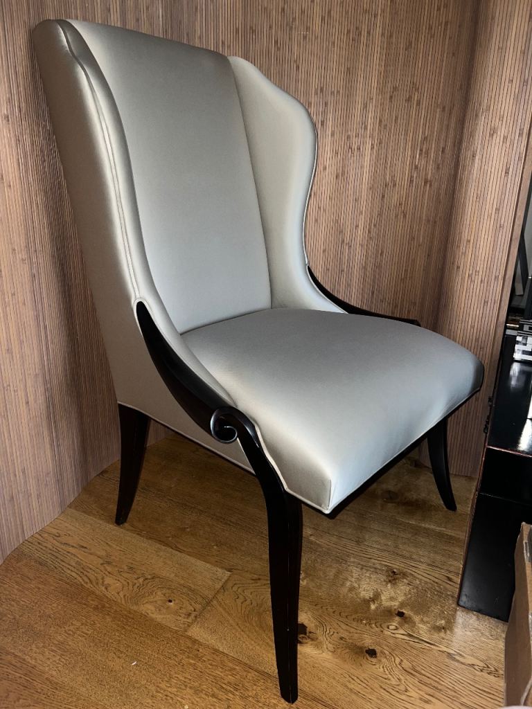 BEAUTIFUL CHRISTOPHER GUY ART DECO STYLE WING CHAIR (PAIR AVAILABLE) High Seat