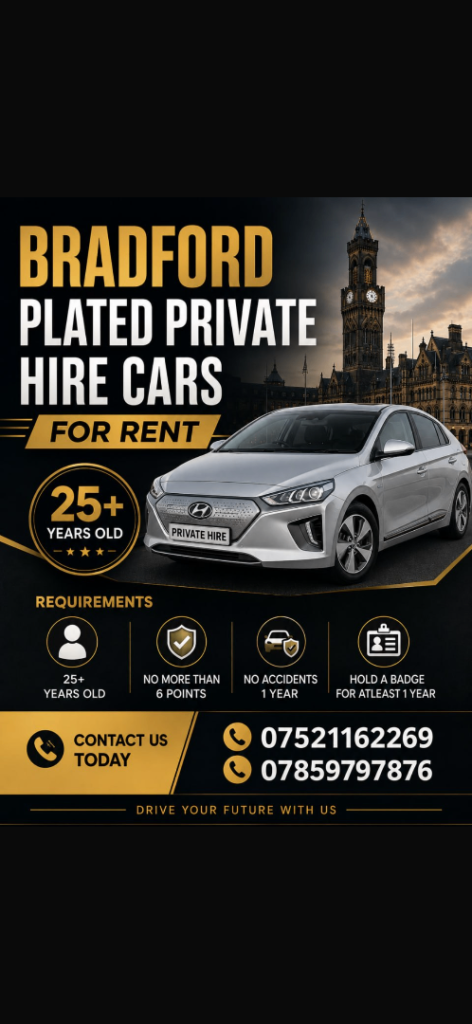 Bradford plate taxis for hire 