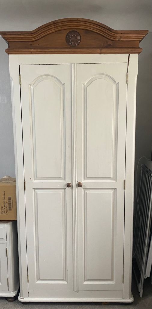 Solid pine wardrobe 