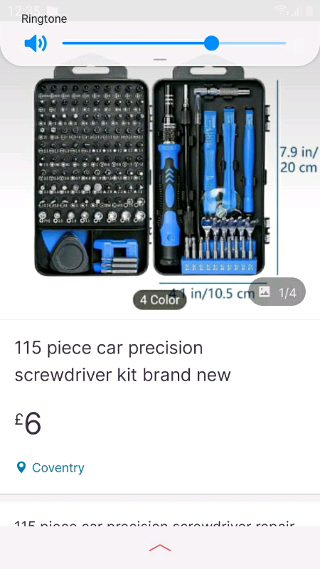 115 piece car precision screwdriver kit brand new 