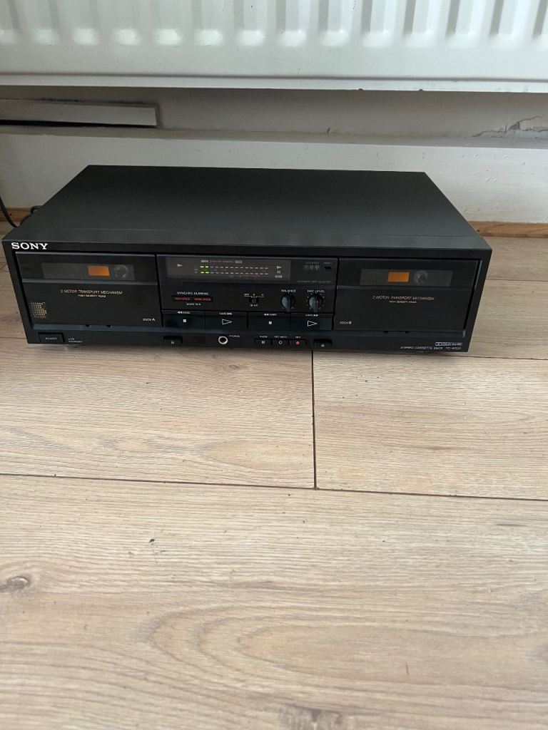 SONY TC-W320 Double Cassette Player/Recorder spare Or Repair 