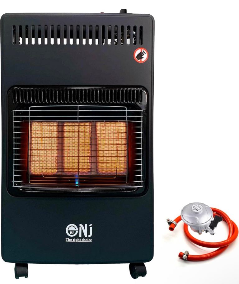 BRAND NEW Portable Gas Heater Indoor Mobile Foldable 4.2kW Regulator Set