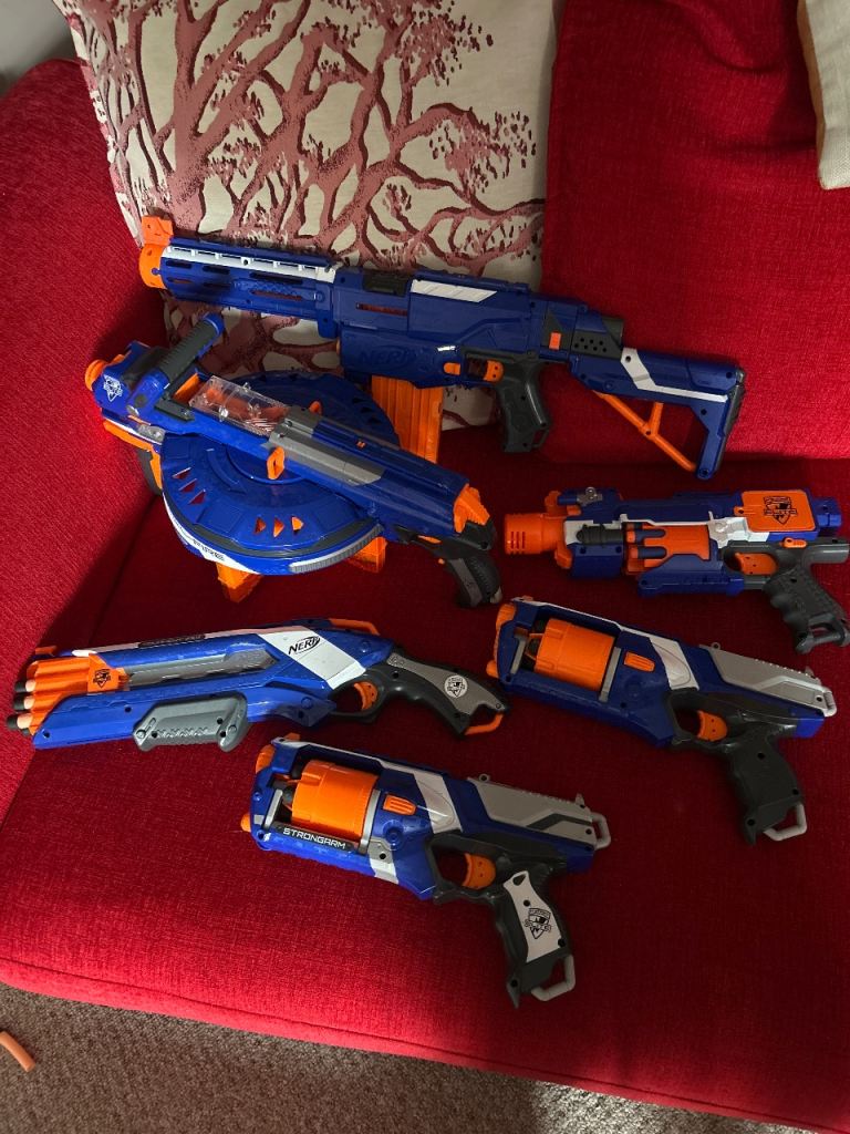 Nerf Blasters Bundle – Good Condition, Several Models