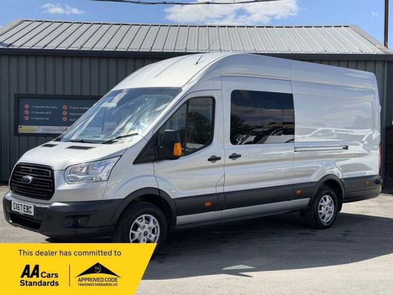 2017 Ford Transit 2.0 350 EcoBlue Crew Van Double Cab 6dr Diesel Manual RWD L4 H3 Euro 6 (130 Com...