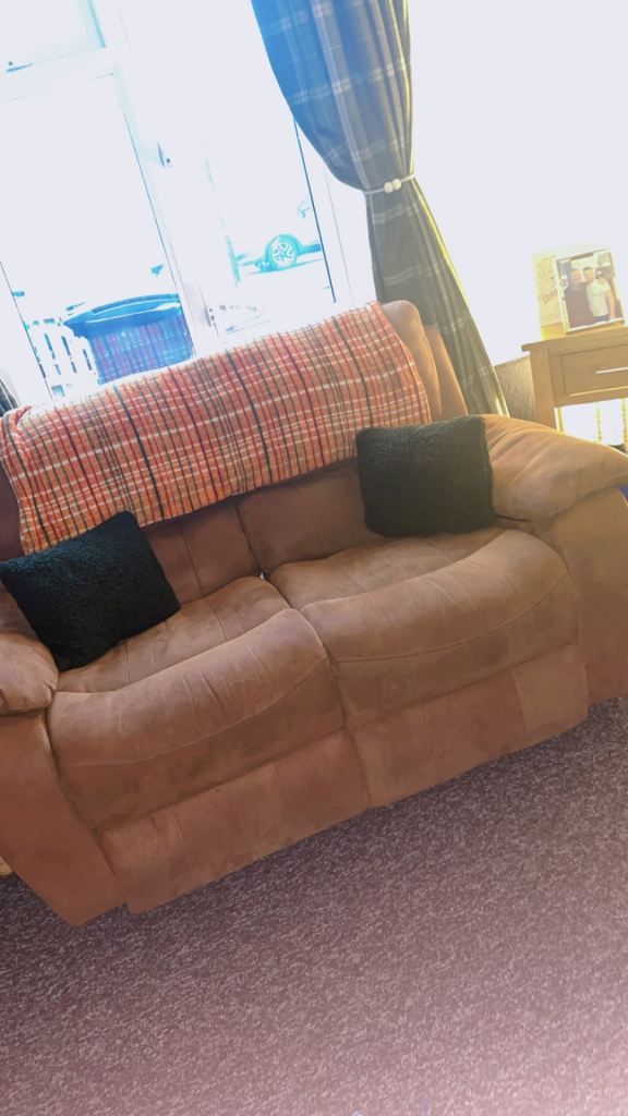 2 seater recliner and chair