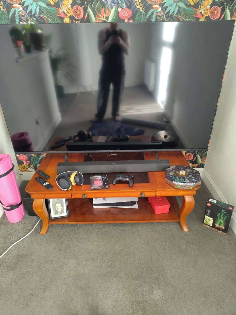 FREE Mid Century Wooden Coffee Table w/ Glass Drawer 