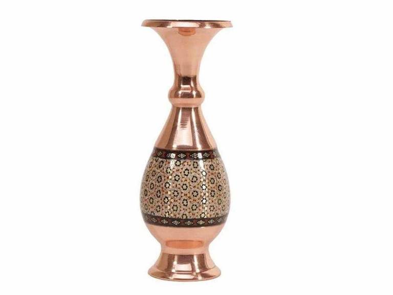 16 cm Khatam on Copper vase 
