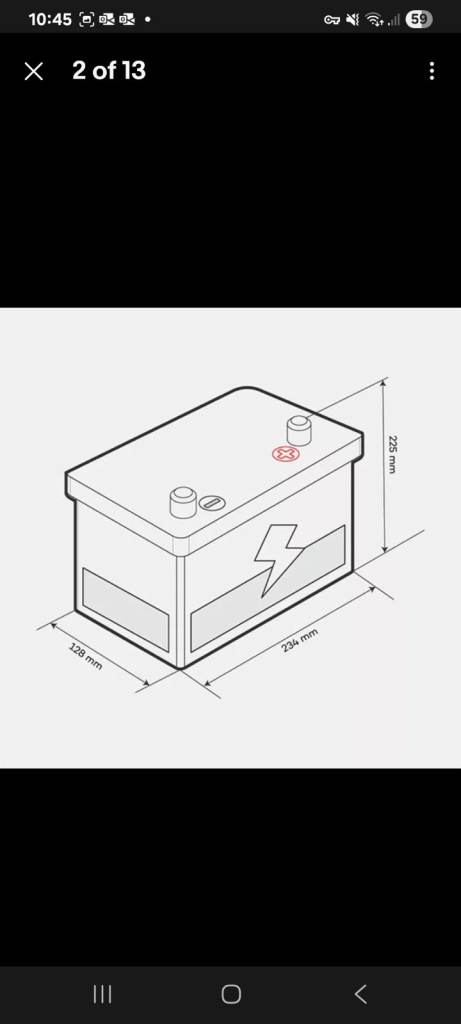 image for Car Battery 12v 45Ah New Boxed Unused 