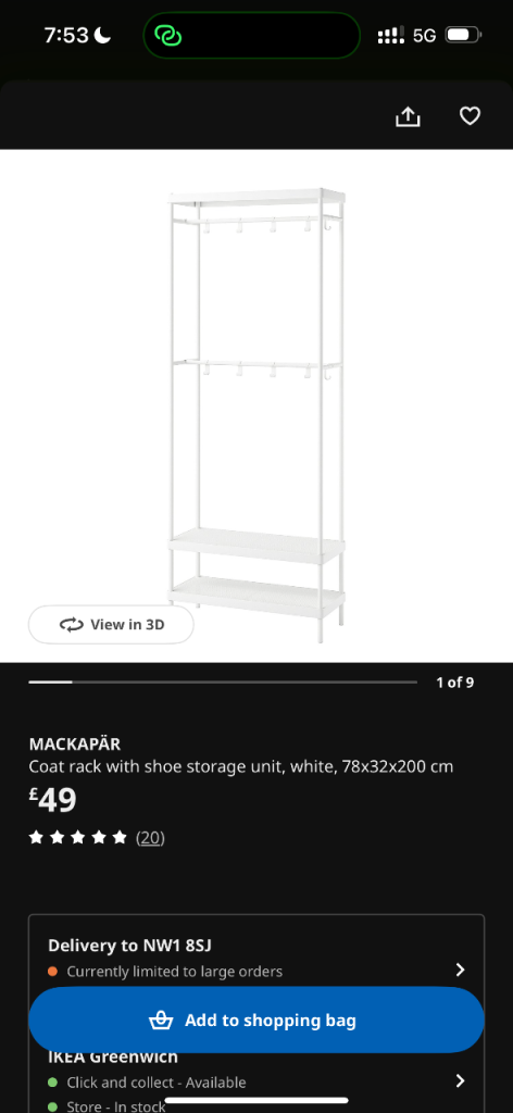 IKEA coat rack 