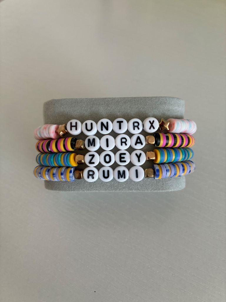 (4pc) K-pop demon hunters HUNTR/X bracelets