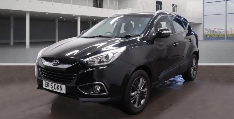 HYUNDAI IX35 1.7 CRDi SE Diesel Black 5dr 1 KEEPER+SATNAV+7 STAMPS 2015